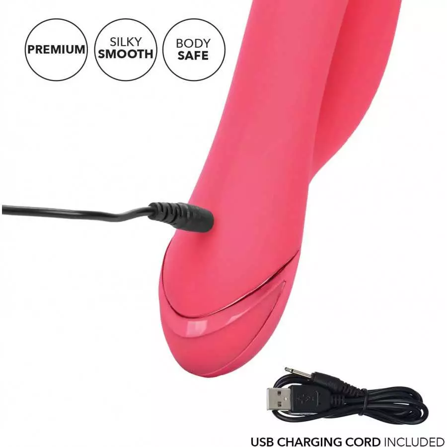 CalExotics California Dreaming San Francisco Sweetheart - Silicone Rabbit Vibrator – Waterproof G Spot Sex Toys for Couples – 10