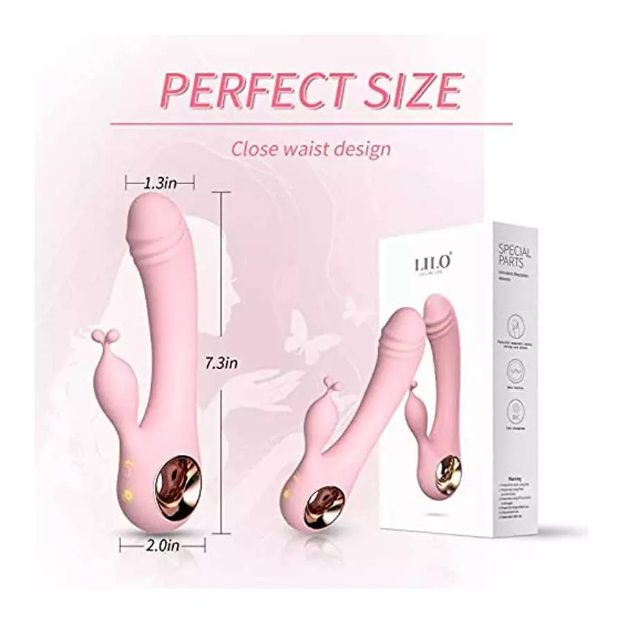 Dildo Rabbit Vibrator Adult Sex Toys for Women G Spot Vibrators with Clitoral Stimulator 10 Powerful Mode Realistic Dildo Vibrat