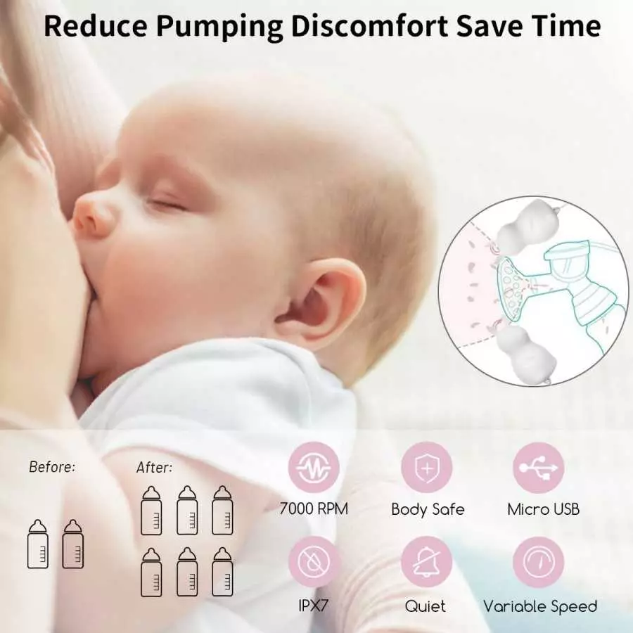 Powerful 21 Vibration Waterproof Handheld Wireless Silicone Rabbit Massager for Breast Arms Neck Legs Back Spine Shoulder Waist 