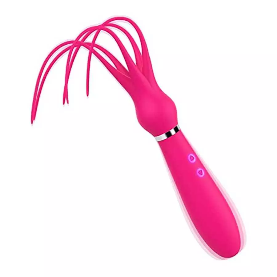 G-spot Dildo Clitoral Vibrator, BDSM Flogger for Women Orgasm, Adorime 2 in 1 Octopus Adult Games Whip Teasing Massager with 9 V G-spot Dildo Clitoral Vibrator, BDSM Flogger for Women Orgasm, Adorime 2 in 1 Octopus Adult Games Whip Teasing Massager with 9 V