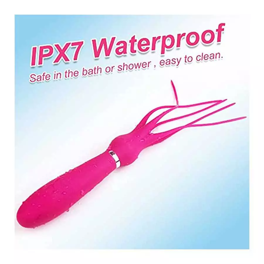 G-spot Dildo Clitoral Vibrator, BDSM Flogger for Women Orgasm, Adorime 2 in 1 Octopus Adult Games Whip Teasing Massager with 9 V