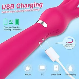 G-spot Dildo Clitoral Vibrator, BDSM Flogger for Women Orgasm, Adorime 2 in 1 Octopus Adult Games Whip Teasing Massager with 9 V G-spot Dildo Clitoral Vibrator, BDSM Flogger for Women Orgasm, Adorime 2 in 1 Octopus Adult Games Whip Teasing Massager with 9 V