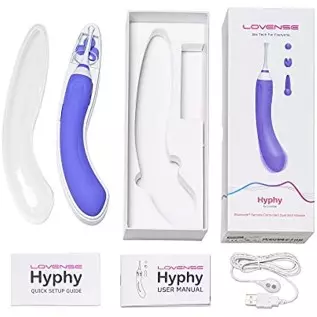 LOVENSE Hyphy G Spot Vibrator for Clitoris Vagina Dual Stimulator, 3 Attachments Mini Nipple Massagers for Female, Small Vibrato LOVENSE Hyphy G Spot Vibrator for Clitoris Vagina Dual Stimulator, 3 Attachments Mini Nipple Massagers for Female, Small Vibrato