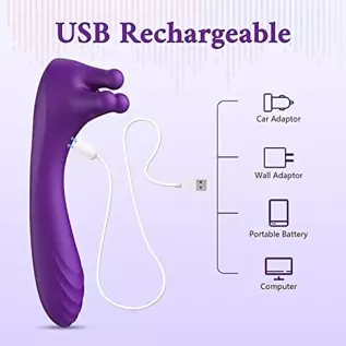 Clitoral Vibrator with Unique Gyrating Nubs and Throbbing Shaft - MEANINS John, G Spot Vibrator with Precise Curves for Pin-Poin Clitoral Vibrator with Unique Gyrating Nubs and Throbbing Shaft - MEANINS John, G Spot Vibrator with Precise Curves for Pin-Poin
