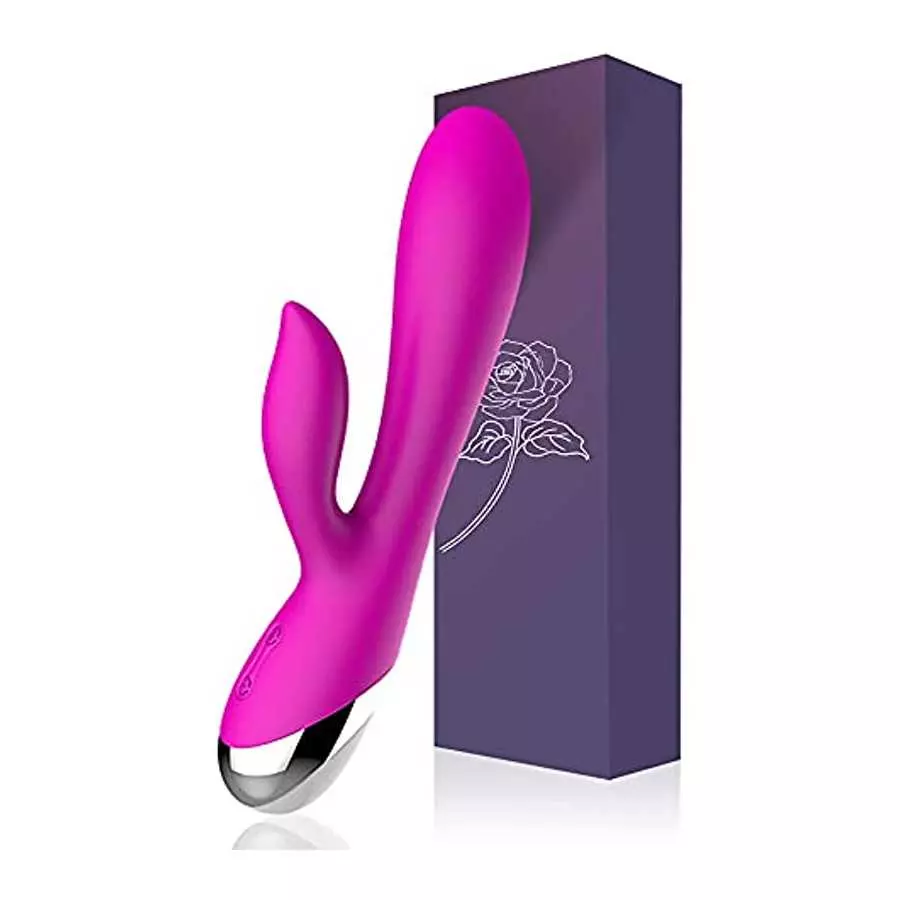 WD2819 Rabbit Vibrator G-Spot Clitoris Stimulator -Powerful Waterproof Rechargeable Silicone Vaginal Anal Dildo Massager for Wom WD2819 Rabbit Vibrator G-Spot Clitoris Stimulator -Powerful Waterproof Rechargeable Silicone Vaginal Anal Dildo Massager for Wom