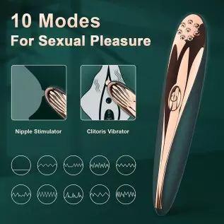 Mini Clitoral Vibrator for Women, 10 Modes Powerful Clitoris Stimulator for Orgasm High Frequency Clits Nipple Stimulation Recha Mini Clitoral Vibrator for Women, 10 Modes Powerful Clitoris Stimulator for Orgasm High Frequency Clits Nipple Stimulation Recha