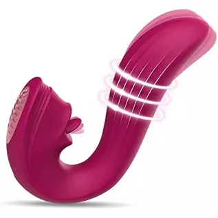 G-Spot Clitoral Licking Vibrators Women Adult Sex Toys Games, Realistic Tongue Nipple Dildos Vibrator with 9 Vibration Modes Cou