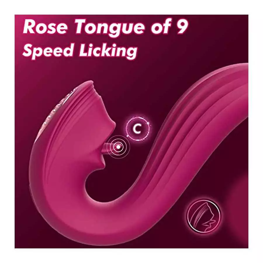 G-Spot Clitoral Licking Vibrators Women Adult Sex Toys Games, Realistic Tongue Nipple Dildos Vibrator with 9 Vibration Modes Cou