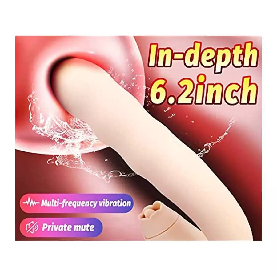 Vibrating Dildo Sex Toy Thrusting G Spot Vibrator for Women Anal Vaginal Clitoris Stimulation with 3 Rotating Speed 10 Vibration