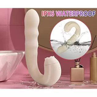 Vibrating Dildo Sex Toy Thrusting G Spot Vibrator for Women Anal Vaginal Clitoris Stimulation with 3 Rotating Speed 10 Vibration