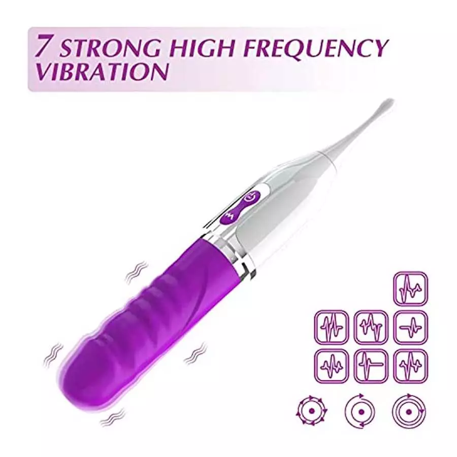 High-Frequency G-spot Clitoris Vibrator Powerful Clitoral Clit Nipple Stimulator for Quick Orgasm & Powerful Vibrator Dildo for 