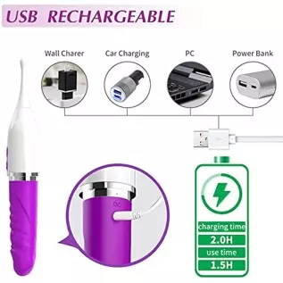High-Frequency G-spot Clitoris Vibrator Powerful Clitoral Clit Nipple Stimulator for Quick Orgasm & Powerful Vibrator Dildo for 