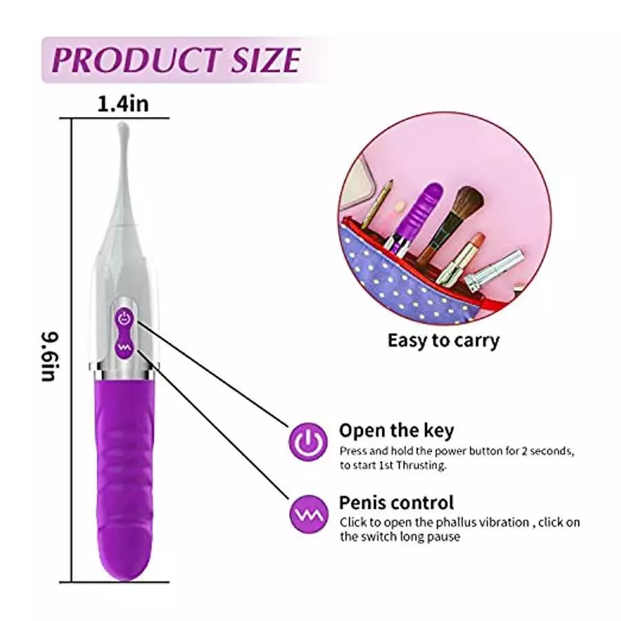 High-Frequency G-spot Clitoris Vibrator Powerful Clitoral Clit Nipple Stimulator for Quick Orgasm & Powerful Vibrator Dildo for 