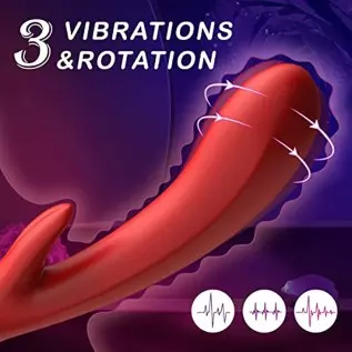 Rose Women Sex Toy with 10 Vibrations & 3 Thrusting Modes, 3 in 1 Women Vibrator Masturbator, Clitoral Nipple Stimulator G Spot Rose Women Sex Toy with 10 Vibrations & 3 Thrusting Modes, 3 in 1 Women Vibrator Masturbator, Clitoral Nipple Stimulator G Spot