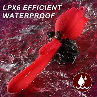 Rose Women Sex Toy with 10 Vibrations & 3 Thrusting Modes, 3 in 1 Women Vibrator Masturbator, Clitoral Nipple Stimulator G Spot Rose Women Sex Toy with 10 Vibrations & 3 Thrusting Modes, 3 in 1 Women Vibrator Masturbator, Clitoral Nipple Stimulator G Spot