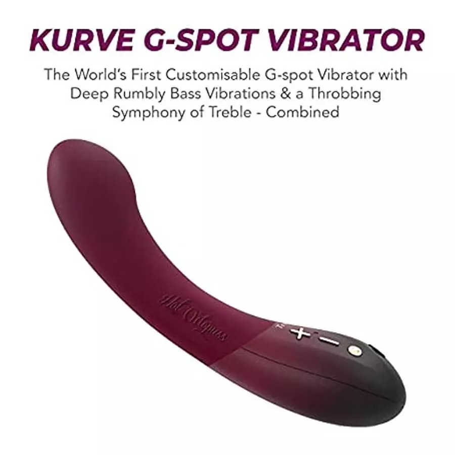 Hot Octopuss KURVE G-Spot Vibrator Electric Personal Massager & Stimulator Women's Toy Soft Silicone Gel Tip Perfect Tension Rel