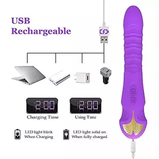 Pulsating G Spot Vibrator Adult Sensory Toys Sex Dildo, Recharagble Dildo Vibrator Clitoral Stimulator with 7 Pulsation & 10 Vib Pulsating G Spot Vibrator Adult Sensory Toys Sex Dildo, Recharagble Dildo Vibrator Clitoral Stimulator with 7 Pulsation & 10 Vib