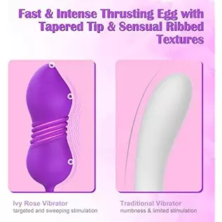 Rose Sex Stimulator with Fondling Nubs - MEANINS Ivy, Thrusting Vibrator with Tapered Tip, Rose Vibrator Mimic Fingertips Circul Rose Sex Stimulator with Fondling Nubs - MEANINS Ivy, Thrusting Vibrator with Tapered Tip, Rose Vibrator Mimic Fingertips Circul