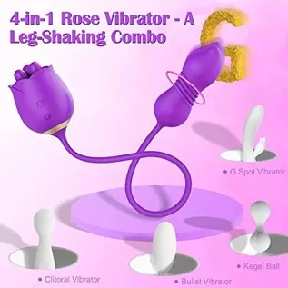 Rose Sex Stimulator with Fondling Nubs - MEANINS Ivy, Thrusting Vibrator with Tapered Tip, Rose Vibrator Mimic Fingertips Circul Rose Sex Stimulator with Fondling Nubs - MEANINS Ivy, Thrusting Vibrator with Tapered Tip, Rose Vibrator Mimic Fingertips Circul