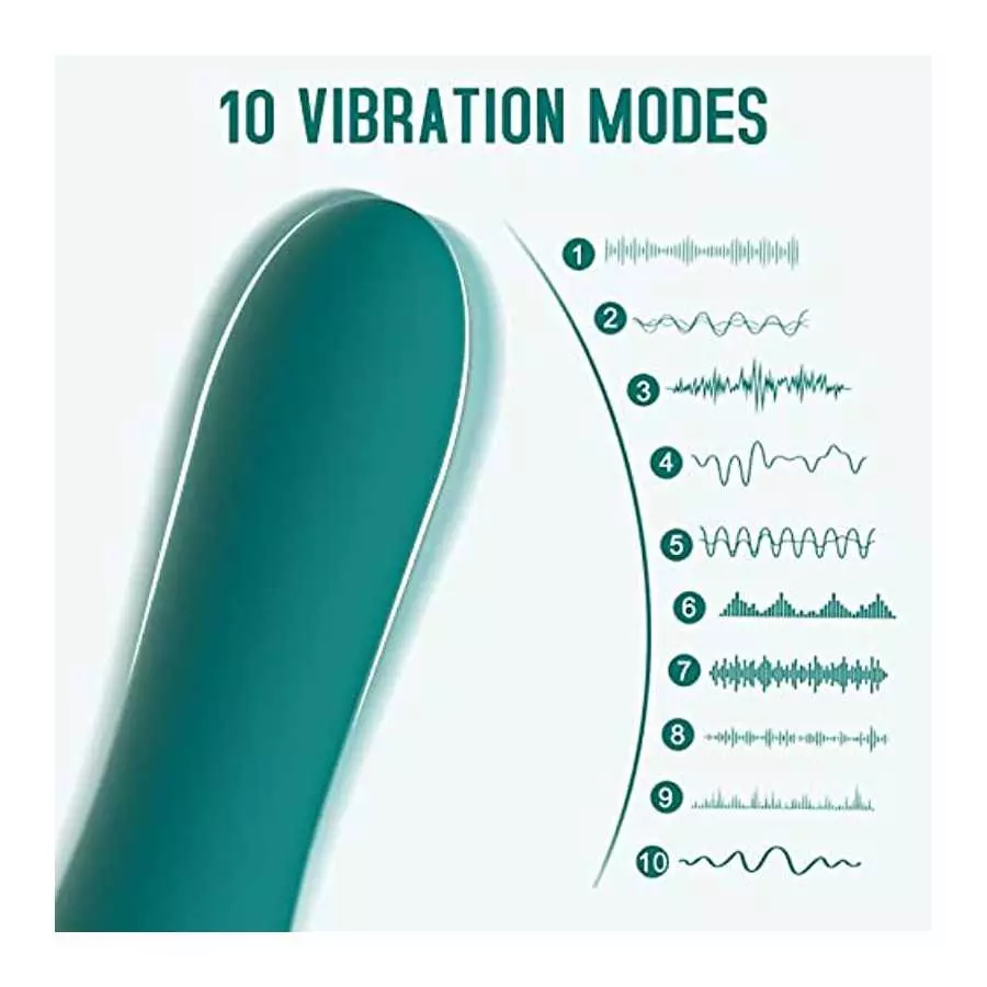Tuitionua G Spot Vibrator with 10 Vibration Modes, Vibrating Dildo for Vagina and Anal Stimulation, Rose Vibrator Toy Sex Stimul