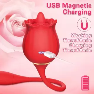 G-Spot Clitoral Vibrators Sex Toys with 10 Licking Modes & 10 Vibrations Rose Sex Stimulator for Women Adult Sex Toy for Couples G-Spot Clitoral Vibrators Sex Toys with 10 Licking Modes & 10 Vibrations Rose Sex Stimulator for Women Adult Sex Toy for Couples