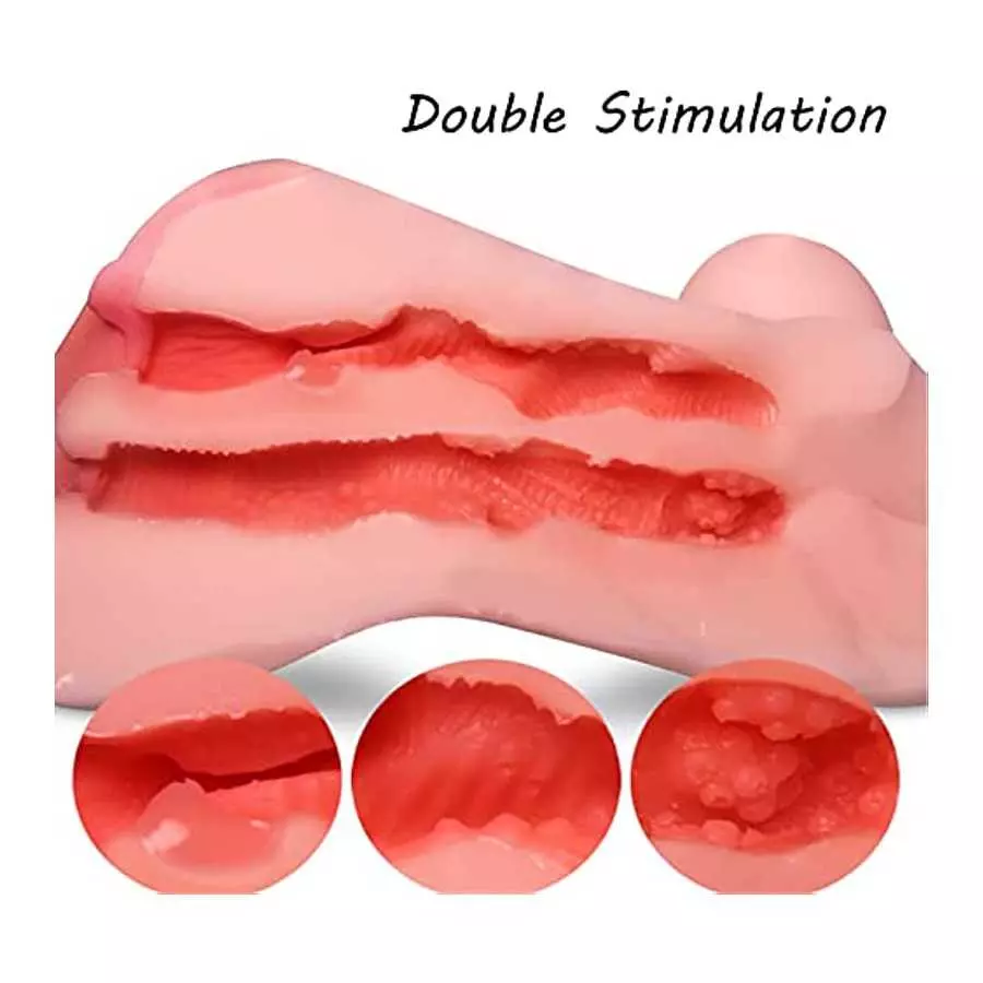 Pocket Pussy Male Masturbator Trustown Sex Toy with Realistic Large 3D Vagina Clitoris Anal Erotic Sex Toy for Adult Men Masturb