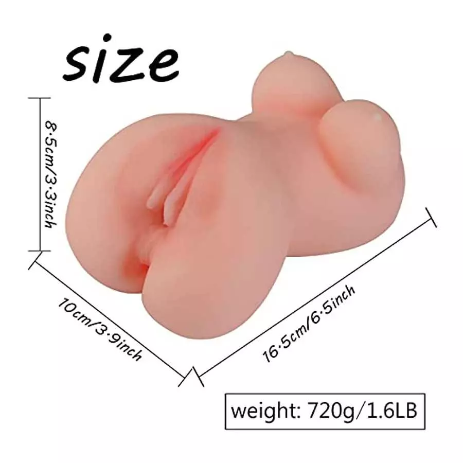 Pocket Pussy Male Masturbator Trustown Sex Toy with Realistic Large 3D Vagina Clitoris Anal Erotic Sex Toy for Adult Men Masturb