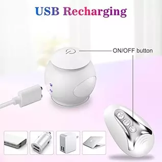 Anal Beads G-spot Egg Vibrator Stimulator - Adorime 4-Piece Set Silicone Vaginal Prostate Massager with 10 Vibration Modes, Wate