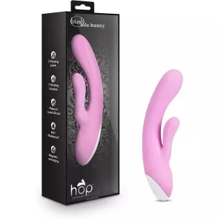 Blush Hop Lola Bunny - Ultrasilk Silicone Pleasure Rabbit - Rumble Tech Powered Vibrations 3 Speeds & 4 Unique Patterns - Triple