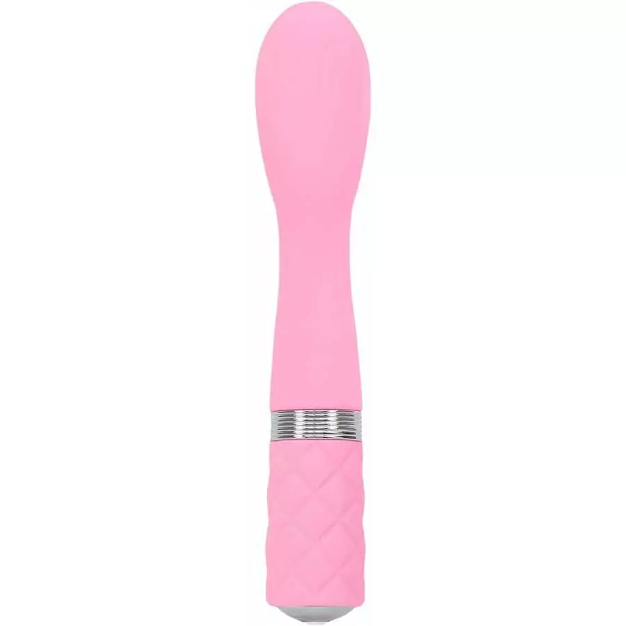 Pure Love Silicone G-Spot Vibrator Pink, Rechargeable and Multi Speed with Swarovski Crystal Button, Pretty Quilted Vibrator Pure Love Silicone G-Spot Vibrator Pink, Rechargeable and Multi Speed with Swarovski Crystal Button, Pretty Quilted Vibrator