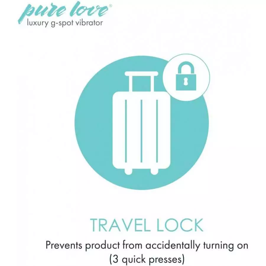 Pure Love Silicone G-Spot Vibrator Pink, Rechargeable and Multi Speed with Swarovski Crystal Button, Pretty Quilted Vibrator