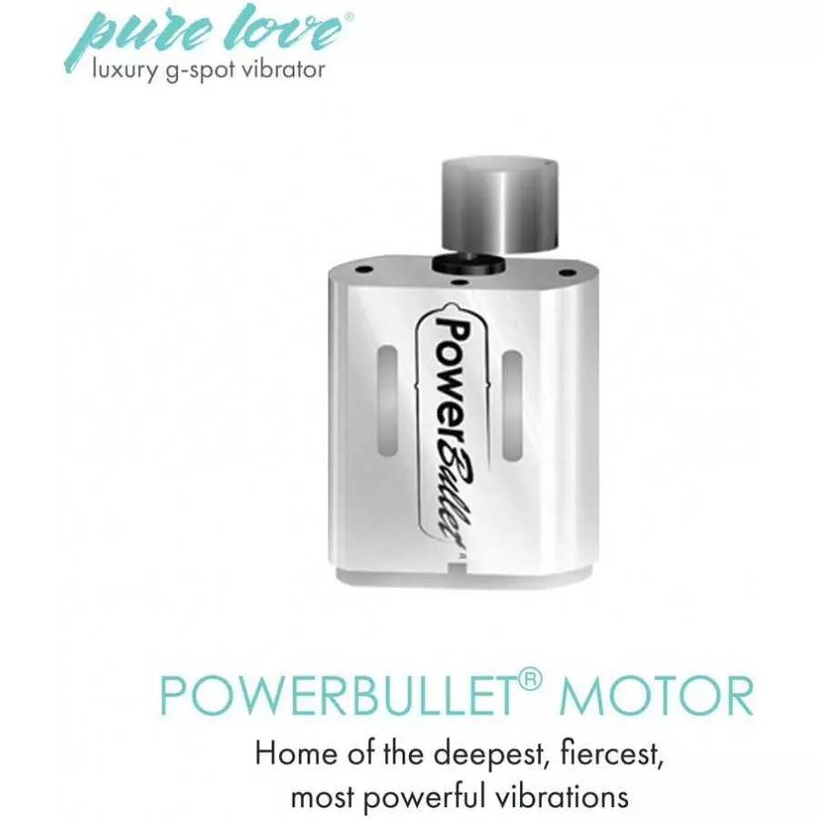 Pure Love Silicone G-Spot Vibrator Pink, Rechargeable and Multi Speed with Swarovski Crystal Button, Pretty Quilted Vibrator