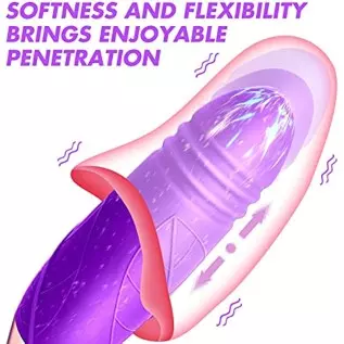 Rose Toy Vibrator for Women-G Spot Rose Vibrator with Heating Function,3 in 1 Clitoral Stimulator Tongue Licking Thrusting G Spo Rose Toy Vibrator for Women-G Spot Rose Vibrator with Heating Function,3 in 1 Clitoral Stimulator Tongue Licking Thrusting G Spo