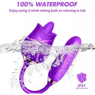 Rose Toy Vibrator for Women-G Spot Rose Vibrator with Heating Function,3 in 1 Clitoral Stimulator Tongue Licking Thrusting G Spo Rose Toy Vibrator for Women-G Spot Rose Vibrator with Heating Function,3 in 1 Clitoral Stimulator Tongue Licking Thrusting G Spo