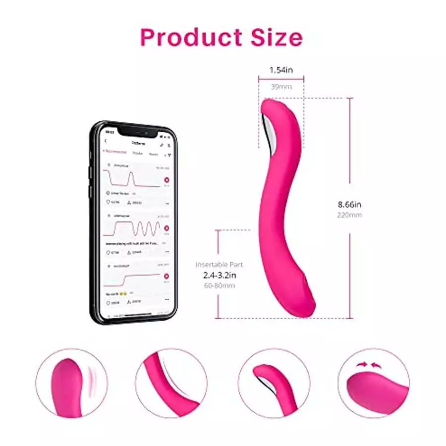 LOVENSE Osci 2 G-Spot Vibrator, Oscillating Rechargeable Sex Toy with 3 Powerful Vibration Levels and 10 Customizable Patterns, 