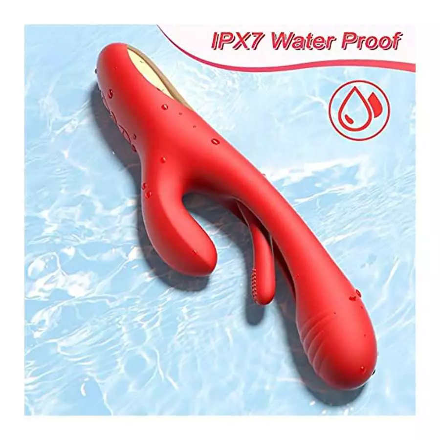 3 in 1 Triple Rabbit Finger Patting Dildo Vibrator. Rabbit Patting Vibrator for Clitoris Women Stimulator Massager Powerful G Sp