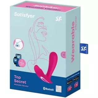 Satisfyer Top Secret Wearable Vibrator with App - Butterfly Vibrator, Panty Vibrator, G-spot Stimulator, Sex Toys for Women - Co Satisfyer Top Secret Wearable Vibrator with App - Butterfly Vibrator, Panty Vibrator, G-spot Stimulator, Sex Toys for Women - Co