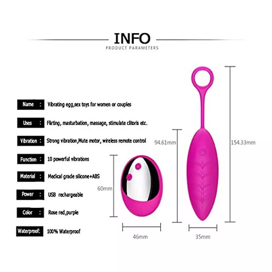 Xmas Gifts for Women USB Rechargeable Remote Control Bullet Sex Toys for Woman Vibrating Eggs G Spot Clitoris Stimulator Vibrato