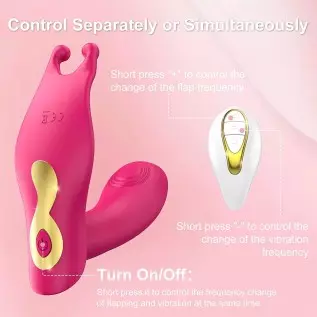 Wearable Panty Vibrator Dual Pulsating G-spot Rabbit Toys Adult Women with Remote Control,Animour Quiet Clitoral Stimulator Adul