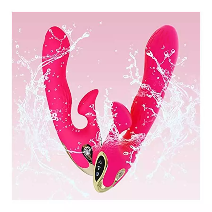 G Spot Rabbit Vibrator,Vibrating Massager for Woman Pleasure, Rechargeable Dildo Vibrator with Powerful 3 Speeds 10 Vibration Mo