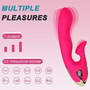 G Spot Rabbit Vibrator,Vibrating Massager for Woman Pleasure, Rechargeable Dildo Vibrator with Powerful 3 Speeds 10 Vibration Mo G Spot Rabbit Vibrator,Vibrating Massager for Woman Pleasure, Rechargeable Dildo Vibrator with Powerful 3 Speeds 10 Vibration Mo