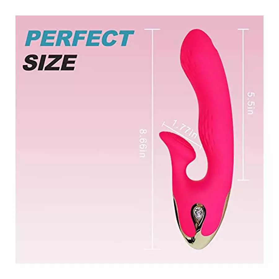 G Spot Rabbit Vibrator,Vibrating Massager for Woman Pleasure, Rechargeable Dildo Vibrator with Powerful 3 Speeds 10 Vibration Mo