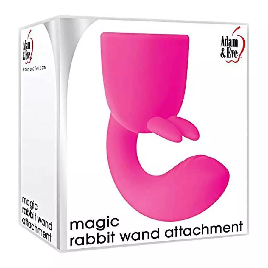 Evolved Novelties Adam and Eve Magic Rabbit Wand Attachment, Pink