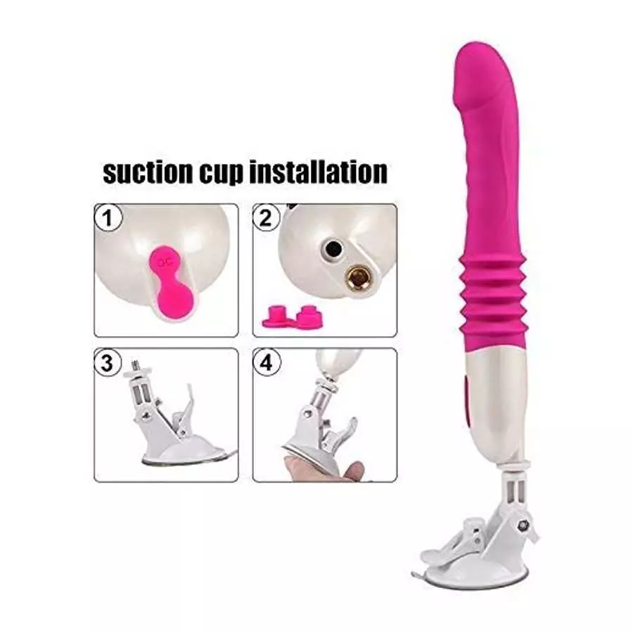 Realistic Dildo Vibrator,Electric Powerful Retractable Machine Rotatable 270 Degree Adult Toy,Automatic Adult Machine