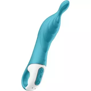 Satisfyer A-Mazing 2 A-Spot Vibrator for Women - Vibrating Dildo, G-spot Stimulator, Sex Toy with Curved, Grooved Texture, Flexi