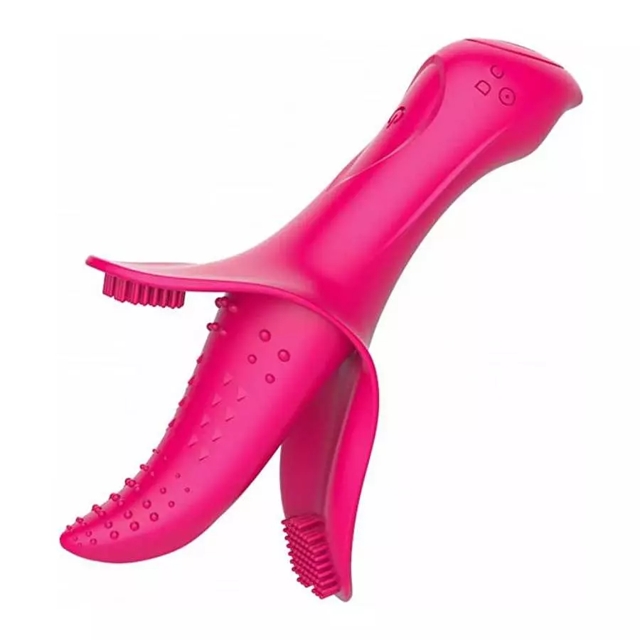 Female Masturbator Clitoral G Spot Tongue Licking Vibrator with 10 Frequency Vibrating Nipples Massager Vaginal Breast Anal Sex 