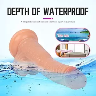 Thrusting Dildo Vibrator Sex Toy for Women, Realistic Vibrating Dildo Thruster Throat Trainer, Silicone Suction Cup Dildo for Me