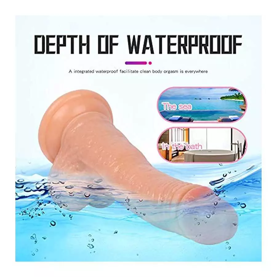 Thrusting Dildo Vibrator Sex Toy for Women, Realistic Vibrating Dildo Thruster Throat Trainer, Silicone Suction Cup Dildo for Me