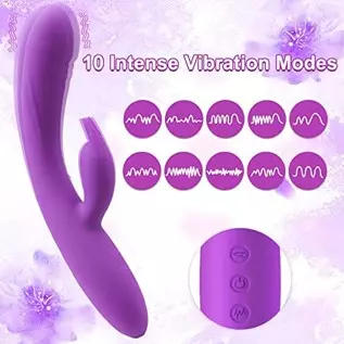 G Spot Vibrators Sex Toys for Women, Tuitionua Vibrator with 10 Powerful Vibrations, Clit Anal Stimulating Dildo Massager with D