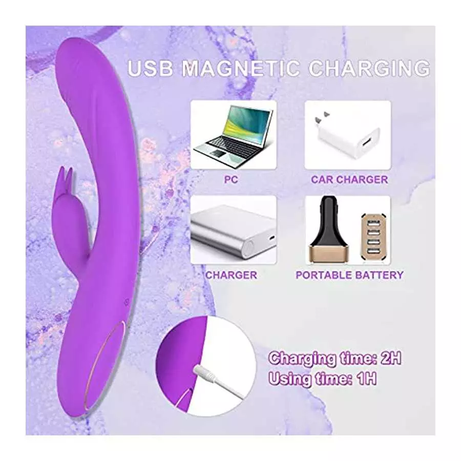G Spot Vibrators Sex Toys for Women, Tuitionua Vibrator with 10 Powerful Vibrations, Clit Anal Stimulating Dildo Massager with D